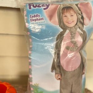 Fuzzy Big Ear Cuddly Elephant Costume